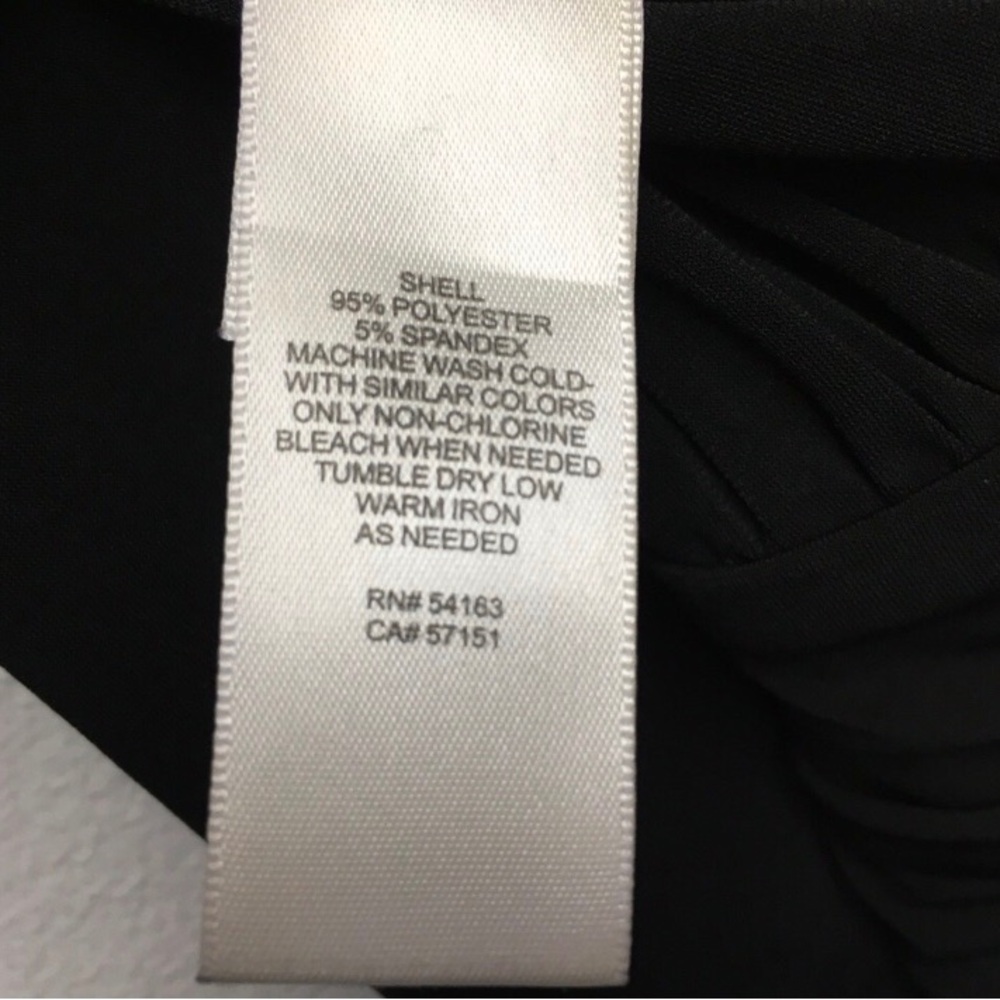 Eliza J Twist Front Wide Leg Stretch Jumpsuit 14 Black Formal Evening Party - Picture 10 of 14